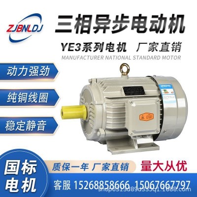 厂家直销三相异步电动机YE3-30/37/45KW千瓦2468千瓦级全铜芯马达图3