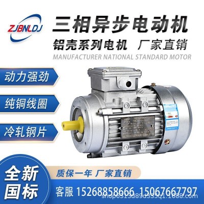 YS铝壳-0.55/0.75/1.1/1.5KW2468级厂直销三相异步电动机全铜冷轧图2