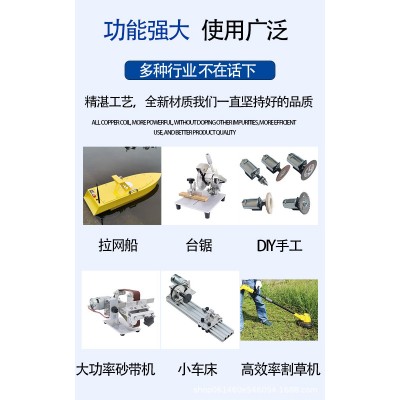 997直流电机螺纹长轴拉网船 搅拌机割草机风扇水泵大扭力高低转速图4