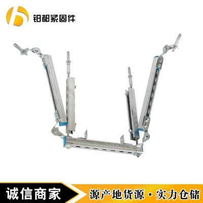抗震支架 抗震管廊吊架 热渗锌消防通风管道桥架 热镀锌电缆桥架图3