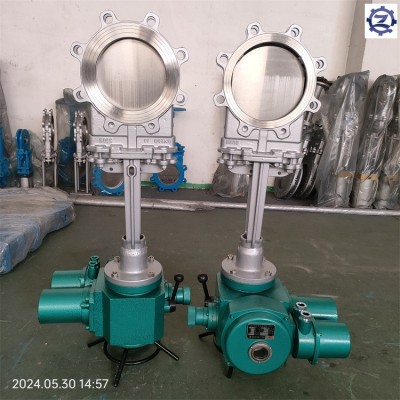 智工 电动高温刀闸阀 PZ973W-10NR DN200 厂家直供图4