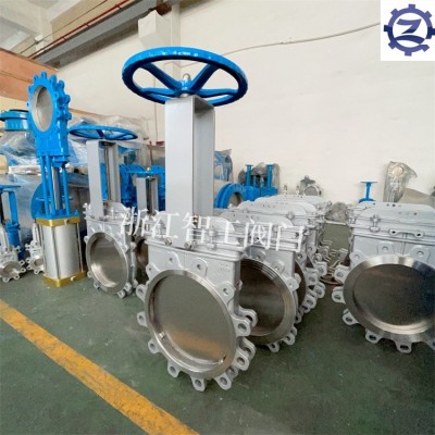 智工 手动暗杆刀闸阀（304不锈钢美标150Lb）PZ73W-10P 14"图3