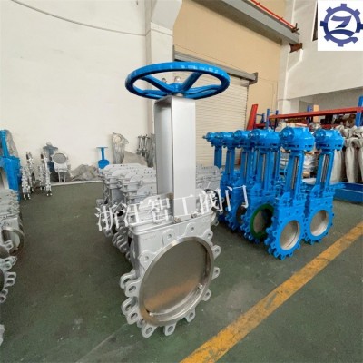智工 手动暗杆刀闸阀（304不锈钢美标150Lb）PZ73W-10P 14"图2