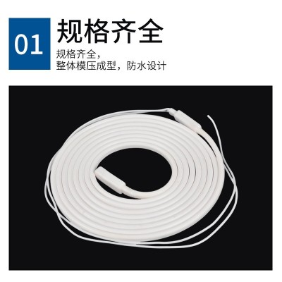 冷库化霜220v发热带防水型硅橡胶加热带发热线制冷配件1-30米图2