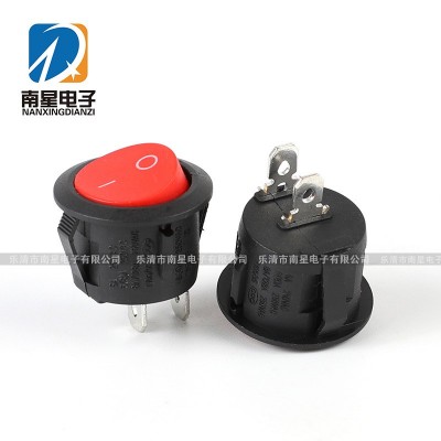 厂家直销 圆形船型开关 KCD1 无灯二档2脚翘板开关 电源开关图4