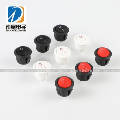 厂家直销 圆形船型开关 KCD1 无灯二档2脚翘板开关 电源开关图5
