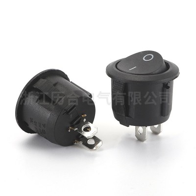 KCD1圆形船型翘板开关 KCD1-105两脚船型开关开口20mm翘板开关铁图5