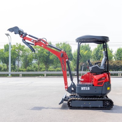出口定制迷你履带式挖掘机 18型农用果园挖土机 多功能小 型挖掘机图4