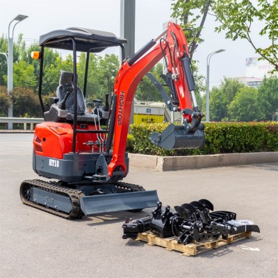 出口定制迷你履带式挖掘机 18型农用果园挖土机 多功能小 型挖掘机图3