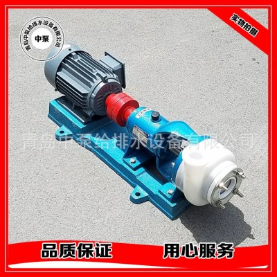 氟塑料耐腐蚀化工离心泵65FSB-32(D) 山东氟塑料泵 包邮图2