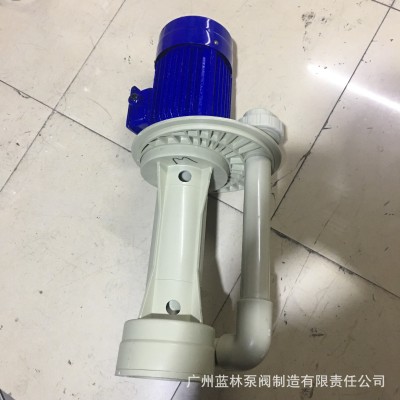 塑料槽内泵 电镀防腐蚀耐酸碱泵 喷淋塔水泵液下循环塑料化工泵图4