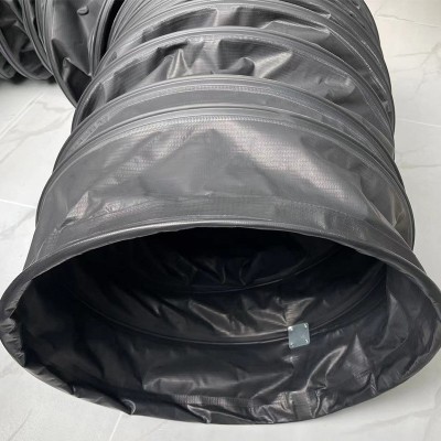 黑色阻燃抗静电防爆通风软管 油库易燃易爆场所专用可伸缩排风管图3