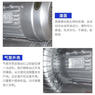 1.5KW旋涡气泵纺织机印刷机高压鼓风机漩涡气泵木工气泵 环形图3