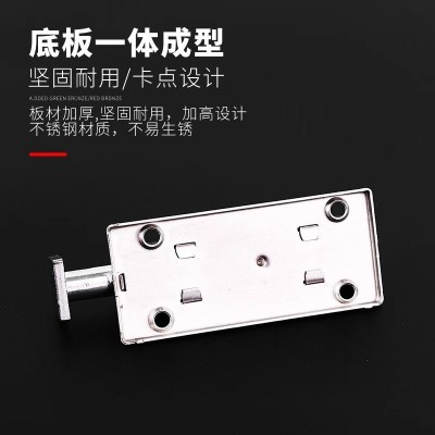 自动不锈钢弹簧插销卫生间门栓门扣木门 防盗门门锁左右明装插销图4