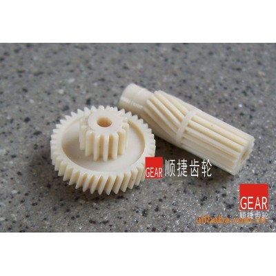 供应涡轮涡杆 小模数塑胶蜗杆 塑料涡杆 小镙杆 电机涡杆标准件图4
