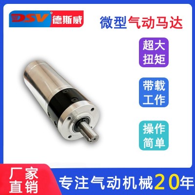 德斯威微型气动马达DAMG42大扭矩正反转体积小行星式气动马达图2