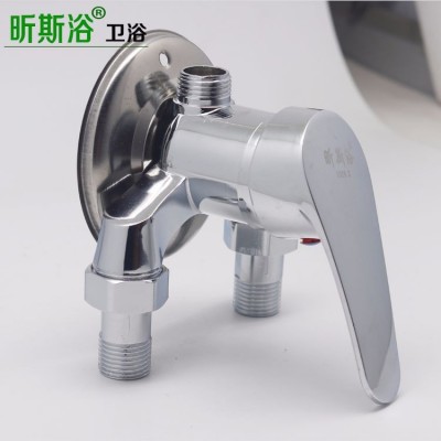 太阳能热水器明装混水阀锌合金三角淋浴水龙头浴室冷热水混合阀图4