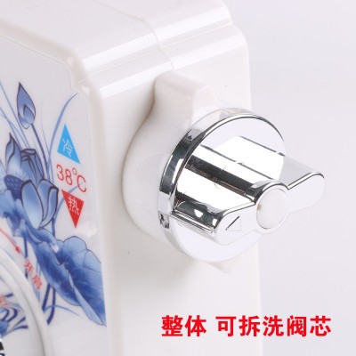 恒温混水阀太阳能热水器方体明装恒温阀冷热水可拆洗温控淋浴龙头图3